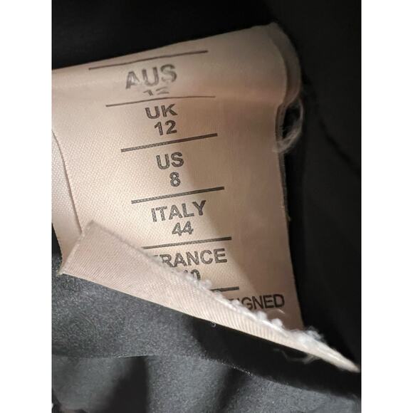 Nicholas Black Mosaic Lace Ball Sleeveless V-Neck Midi Dress Size 8 - Picture 15 of 15